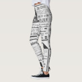 Aanleg krantendesign uit 1990 leggings (Links)
