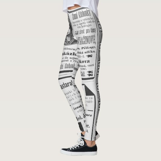 Aanleg krantendesign uit 1990 leggings (Links)
