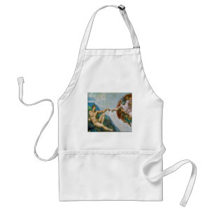 Aanleg van Adam - Michelangelo 1475 - 1564 Zazzle Standaard Schort