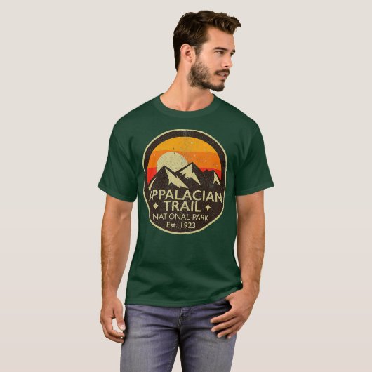  aanleg van het Appalachian Trail National Park T-shirt (Voorkant volledig)