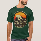  aanleg van het Appalachian Trail National Park T-shirt (Voorkant)