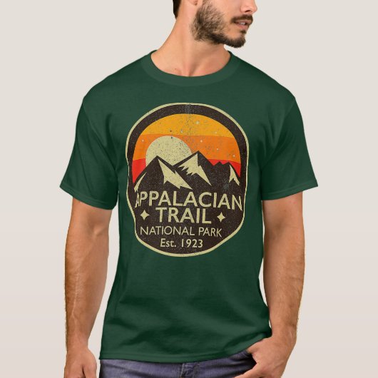  aanleg van het Appalachian Trail National Park T-shirt (Voorkant)