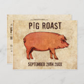 aanleg van het Briefkaart Pig Roast IV (Voorkant / Achterkant)