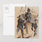 Aanleiding tot de burgeroorlog in de spoorwegen briefkaart (Voorkant / Achterkant)