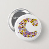 Aanloopbrief C Ronde Button 5,7 Cm (Voorkant /achterkant)