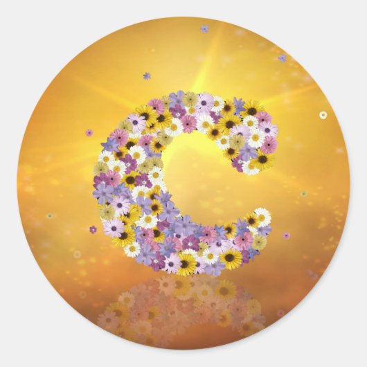 Aanloopbrief C Ronde Sticker (Voorkant)