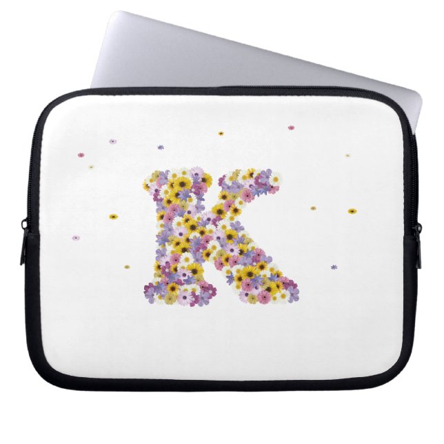Aanloopbrief K Laptop Sleeve (Voorkant)