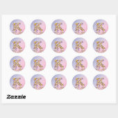 Aanloopbrief K Ronde Sticker (Vel)