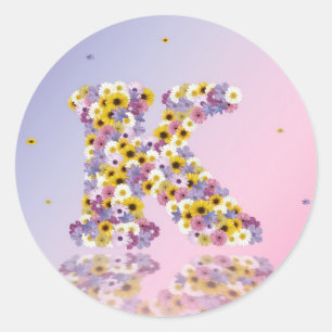 Aanloopbrief K Ronde Sticker
