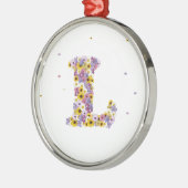 Aanloopbrief L Metalen Ornament (Links)