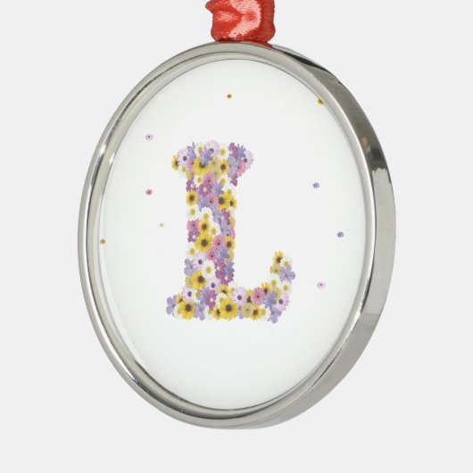 Aanloopbrief L Metalen Ornament (Links)