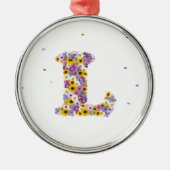 Aanloopbrief L Metalen Ornament (Voorkant)