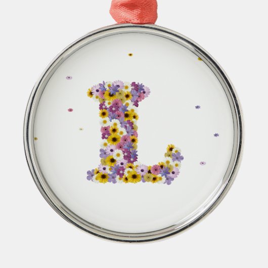 Aanloopbrief L Metalen Ornament (Voorkant)