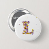 Aanloopbrief L Ronde Button 5,7 Cm (Voorkant /achterkant)