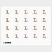 Aanloopbrief l ronde sticker (Vel)