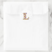 Aanloopbrief l ronde sticker (Tas)