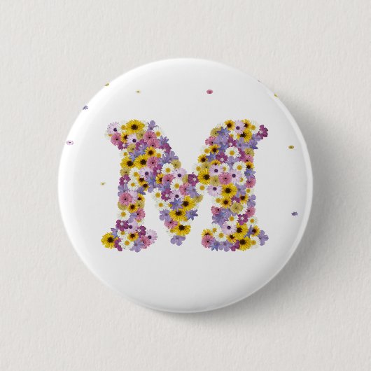 Aanloopbrief M Ronde Button 5,7 Cm (Voorkant)