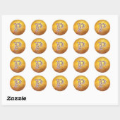 Aanloopbrief P Ronde Sticker (Vel)