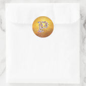 Aanloopbrief P Ronde Sticker (Tas)