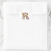 Aanloopletter R Ronde Sticker (Tas)