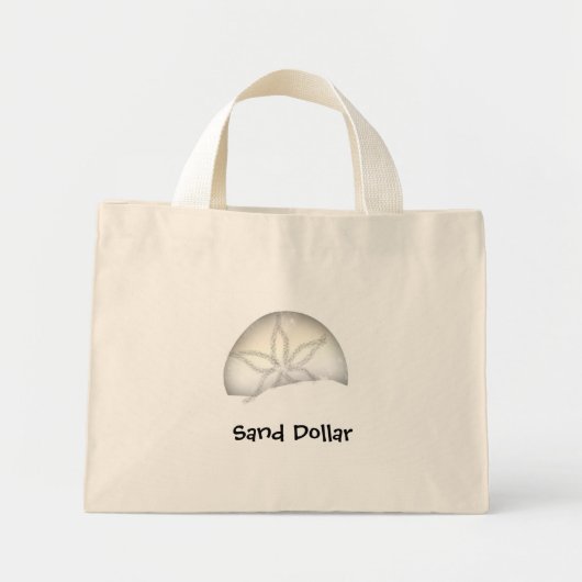 Aanlooptas voor zanddollar mini tote bag (Voorkant)