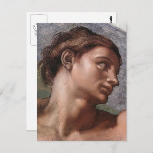 Aanmaak van Adam (detail-Adam) Briefkaart (Voorkant / Achterkant)