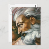 Aanmaak van Adam (detail) Briefkaart (Voorkant / Achterkant)