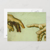 Aanmaak van Adam (detailhanden) Briefkaart (Voorkant / Achterkant)