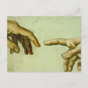Aanmaak van Adam (detailhanden) Briefkaart