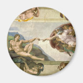 Aanmaak van Adam door Michelangelo,  Kunst Magneet (Voorkant)