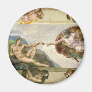 Aanmaak van Adam door Michelangelo, Kunst Magneet