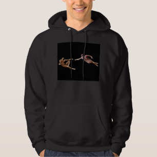 Aanmaak van Adam Michelangelo Fractal Painting Hoodie