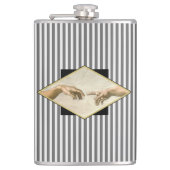 Aanmaak van Adam Stripes Heupfles (Voorkant)