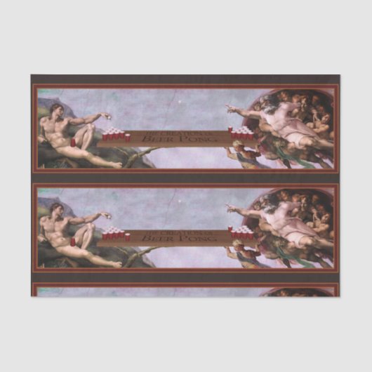 Aanmaak van Beer Pong Tissue Paper Tissuepapier (Voorkant)