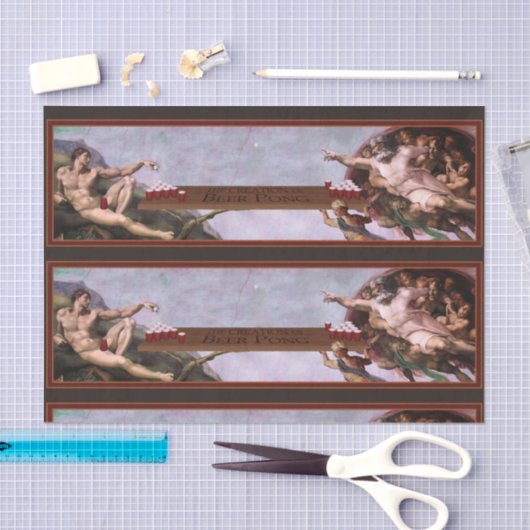 Aanmaak van Beer Pong Tissue Paper Tissuepapier (Craft)