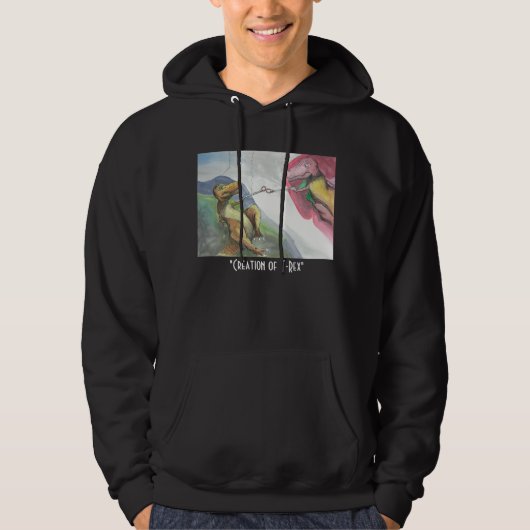 "Aanmaak van T-Rex" Hoodie (Voorkant)