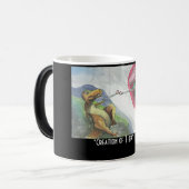 "Aanmaak van T-Rex" Magische Mok (Voorkant links)