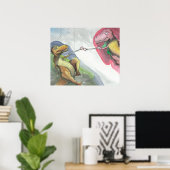 "Aanmaak van T-Rex" Poster (Thuiskantoor)