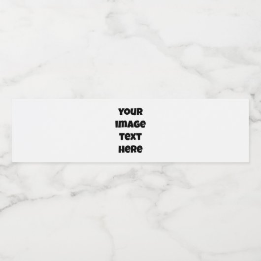 AANMAAKBARE WATERFLES LABEL CREËER UW EIGEN ETIKET (Enkel label)