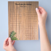 Aanmeldblad feestviering flyer (Hand)