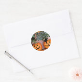 Aanmelden bij ons_ ronde sticker (Envelop)