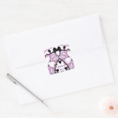 Aanmelden bij ons_ vierkante sticker (Envelop)