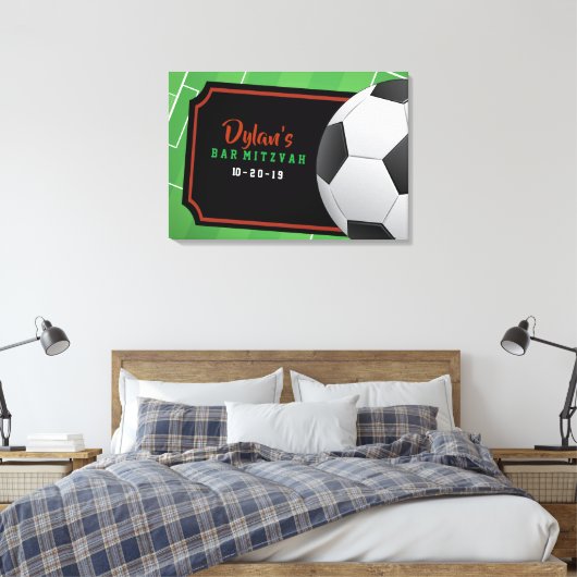 Aanmelden bij ZCCER Bar Bat Mitzvah Canvas Afdruk (Insitu (Slaapkamer))