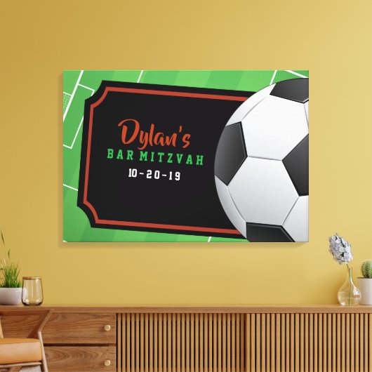 Aanmelden bij ZCCER Bar Bat Mitzvah Canvas Afdruk (Insitu (Woonkamer))