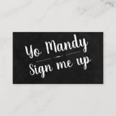 Aanmelden Visitekaartje (Voorkant)