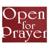 Aanmelden voor gebeden foto afdruk (Voorkant)