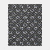 Aanmelden voor kankerdierentuin op koolstof afdruk fleece deken (Voorkant)