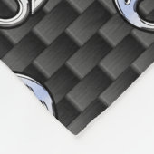 Aanmelden voor kankerdierentuin op koolstof afdruk fleece deken (Hoek)