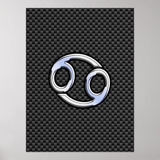 Aanmelden voor kankerdierentuin op koolstof afdruk poster (Voorkant)