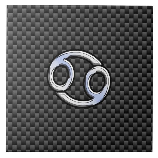 Aanmelden voor kankerdierentuin op koolstof afdruk tegeltje (Voorkant)